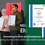 Unlocking Growth and Excellence: Celebrating Our New ISO 45001 dan 14001 Certifications